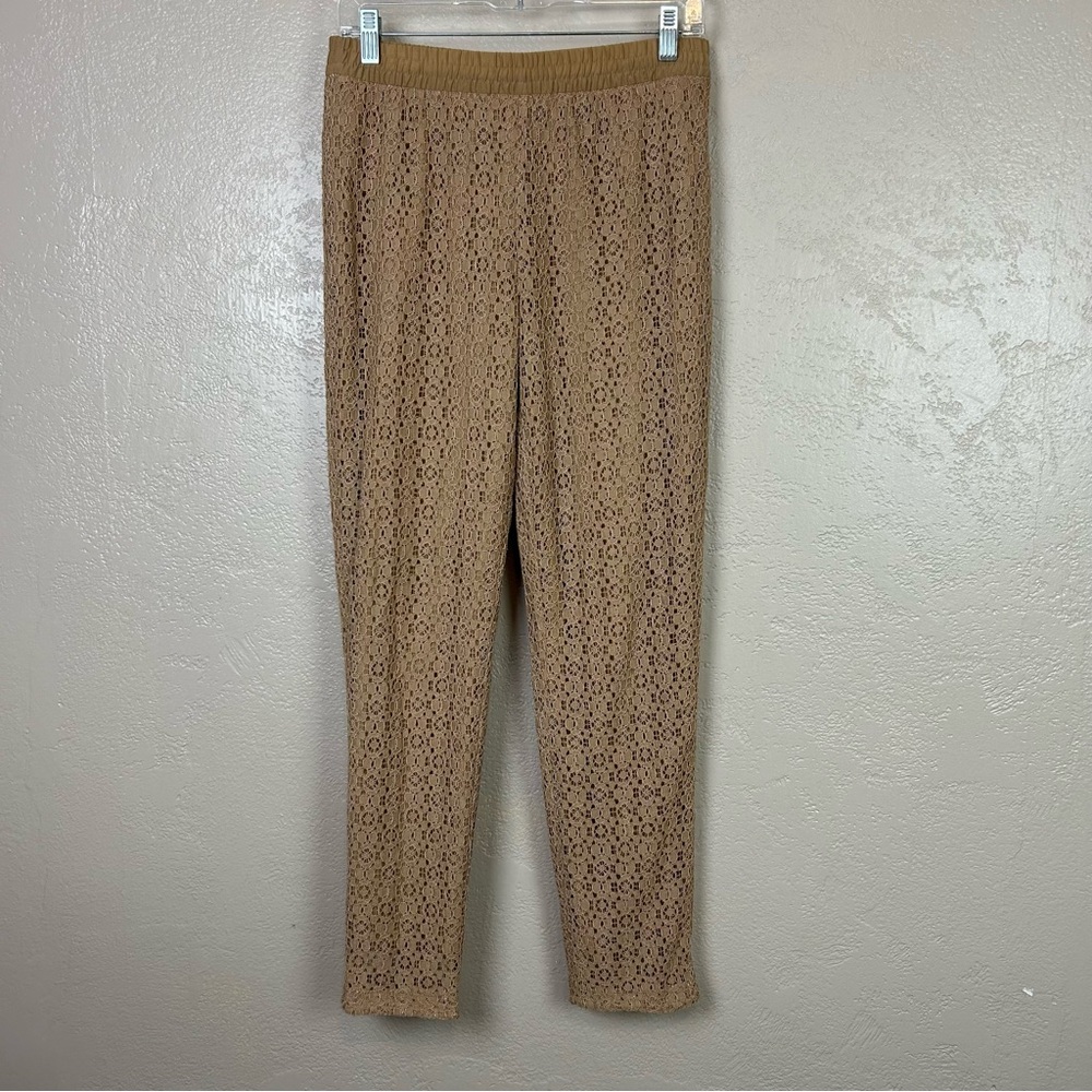 Chico's size 00  Tan ankle Lace‎ Pants